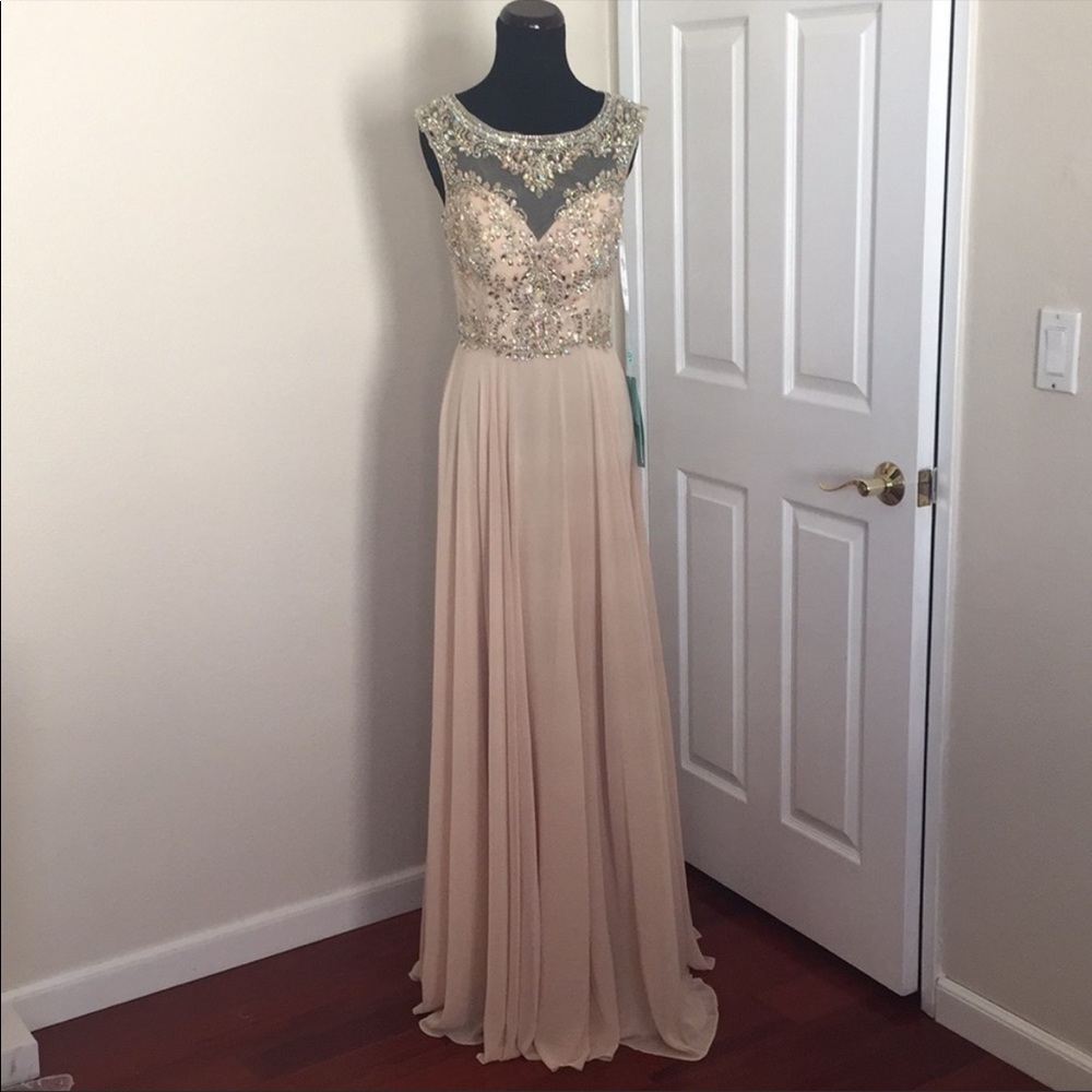 Gold beaded dress